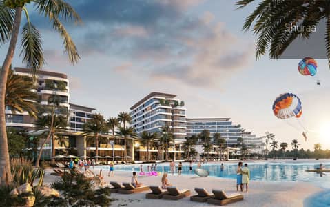2 Cпальни Апартаменты Продажа в Аль Сеанниа, Умм-эль-Кайвайн - Lagoon beach side view. jpg