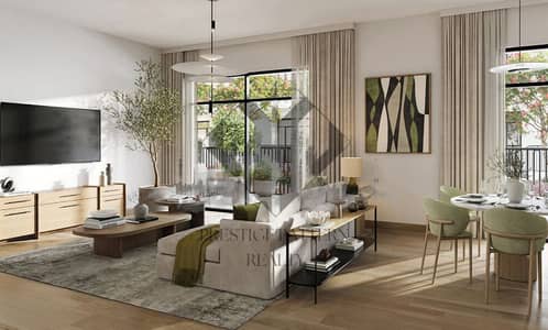شقة 1 غرفة نوم للبيع في تاون سكوير، دبي - living. JPG