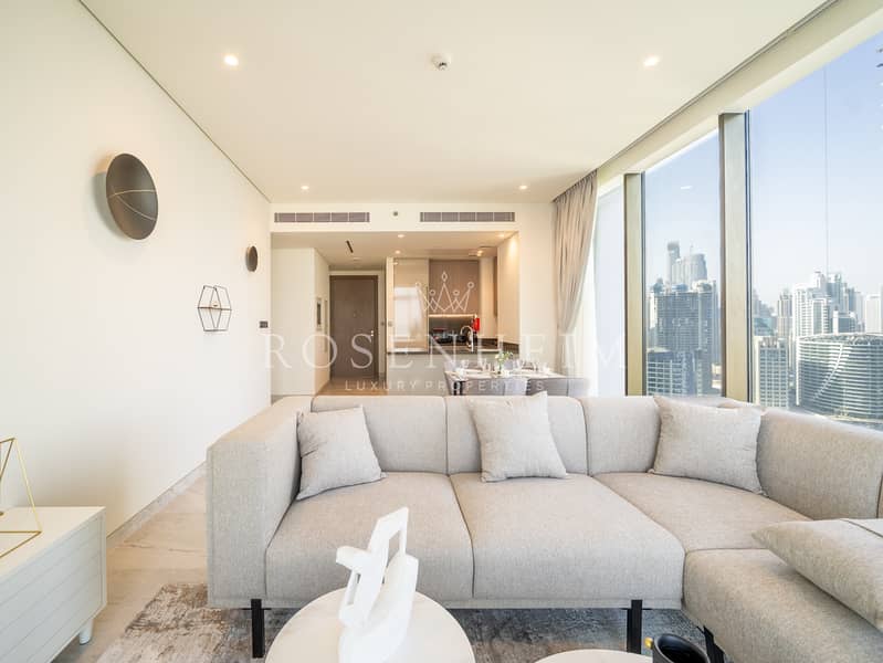 High Floor | Canal and Burj View | Fully Furnished