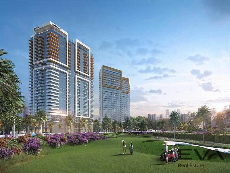位于达马克山庄，高尔夫之门社区 1 卧室的公寓 1400000 AED - 11615622