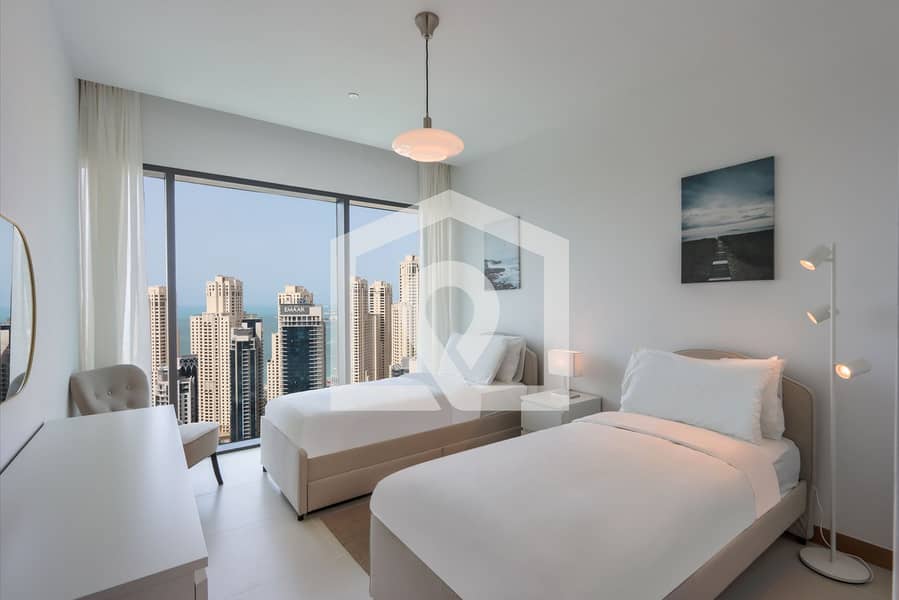 Livbnb 3BR | Full Sea & Ain View | Marina Promenade | Vida Residences