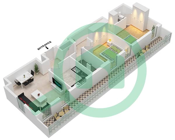 Type H Unit E26 Floor 7
