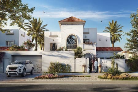 5 Bedroom Villa for Sale in Al Shamkha, Abu Dhabi - ALDAR_Reeman2_CGI11_ExteriorStreet-T3Med_09. jpg