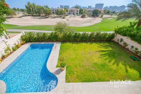 5 Bedroom Villa for Rent in Dubai Sports City, Dubai - Vacant from August | Golf Course Views | Pool
