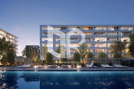 1 Bedroom Flat for Sale in Aljada, Sharjah - sokon-4-210905-Backside-Pool-view-B. jpg