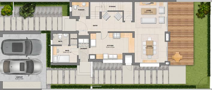 3 Bedroom Villa for Rent in Mudon, Dubai - Large Garden | Type A | Single Row Premium Unit