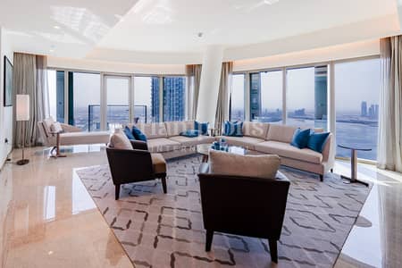 4 Bedroom Flat for Rent in Dubai Creek Harbour, Dubai - Exclusive | High Floor | Burj Khalifa View
