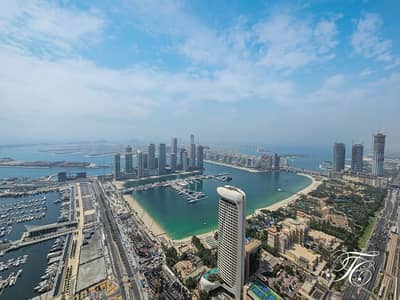 2 Bedroom Apartment for Rent in Dubai Marina, Dubai - Fully Furnished | Sea View  | High Floor | Vacant
