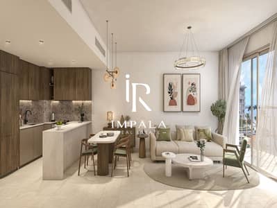雅斯岛， 阿布扎比 1 卧室公寓待售 - P042 Gardenia_CGI03_Living room_1BR_Dark. jpg_duz. jpg