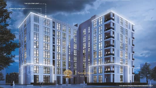 شقة 2 غرفة نوم للبيع في مويلح، الشارقة - SOSA+Architecture+Interior_BUILDING+RC1_Back_Night. jpg