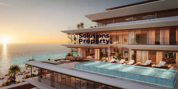 فلیٹ 2 غرفة نوم للبيع في جزيرة السعديات، أبوظبي - nobu-residences-saadiyat-aldar-side-view. jpg