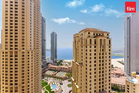 1 Bedroom Apartment for Rent in Jumeirah Beach Residence (JBR), Dubai - Spacious | High Floor | Sea View