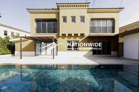 4 Bedroom Villa for Rent in Saadiyat Island, Abu Dhabi - Luxurious Upgraded 4BR|Swimming Pool|Ideal Villa