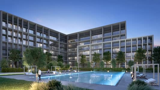 1 Спальня Апартамент Продажа в Альжада, Шарджа - 241011-pool view-01. jpg