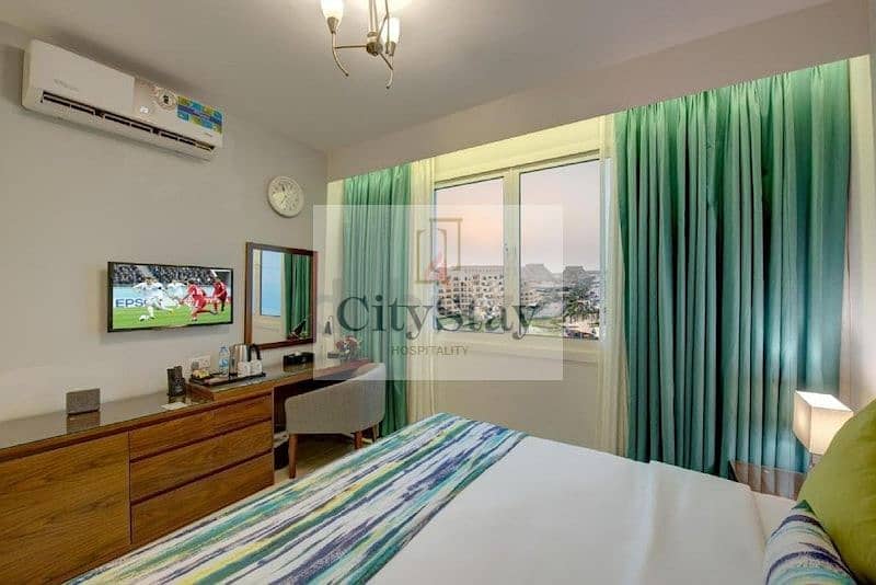 Deluxe King Sea View In Serviced Hotel Apartment is located in Ras Al Khaimah Deluxe King Sea View In Serviced Hotel Apartment is located in Ras Al Khaimah