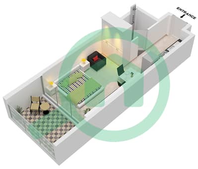 Elitz 2 by Danube Tower 1 - Studio Apartment Type/unit EXECUTIVE/UNIT 2 FLOOR 2 Floor plan