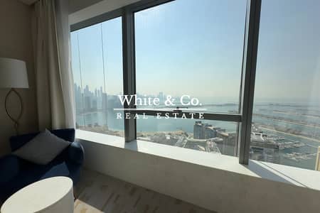 1 Bedroom Apartment for Rent in Palm Jumeirah, Dubai - High Floor | Marina Skyline View | Vacant