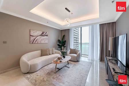 1 Bedroom Flat for Rent in Dubai Harbour, Dubai - Sea View-Furnished by a designer-High floor