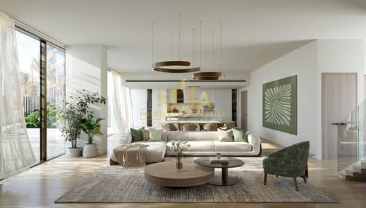 فلیٹ 3 غرف نوم للبيع في جزيرة السعديات، أبوظبي - 4330_MAMSHA GARDEN_Interiors_Townhouse_Living Room-Light_FINAL. jpg