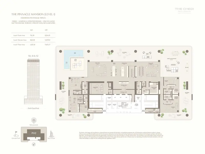 8 BR floor plan