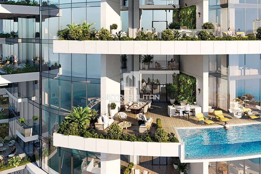 位于迪拜码头，卡瓦利大厦 4 卧室的公寓 19900000 AED - 12071453