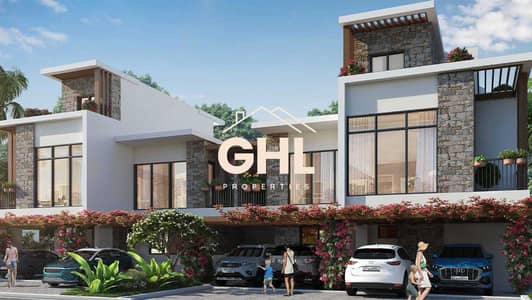 5 Bedroom Townhouse for Sale in DAMAC Lagoons, Dubai - Stunning Ibiza-Themed 5BR Townhouse | Damac Lagoons – Waterfront Living