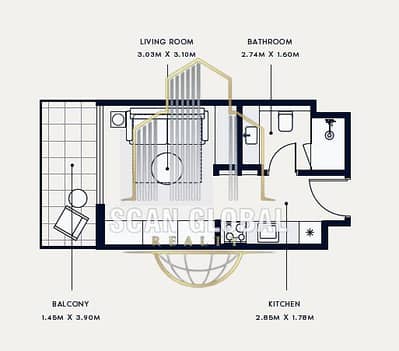 Студия Продажа в Дубай Саут, Дубай - azizi venice 10b 1003. png