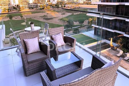 1 Bedroom Apartment for Rent in DAMAC Hills, Dubai - 1BR with Pool and Golf Course View