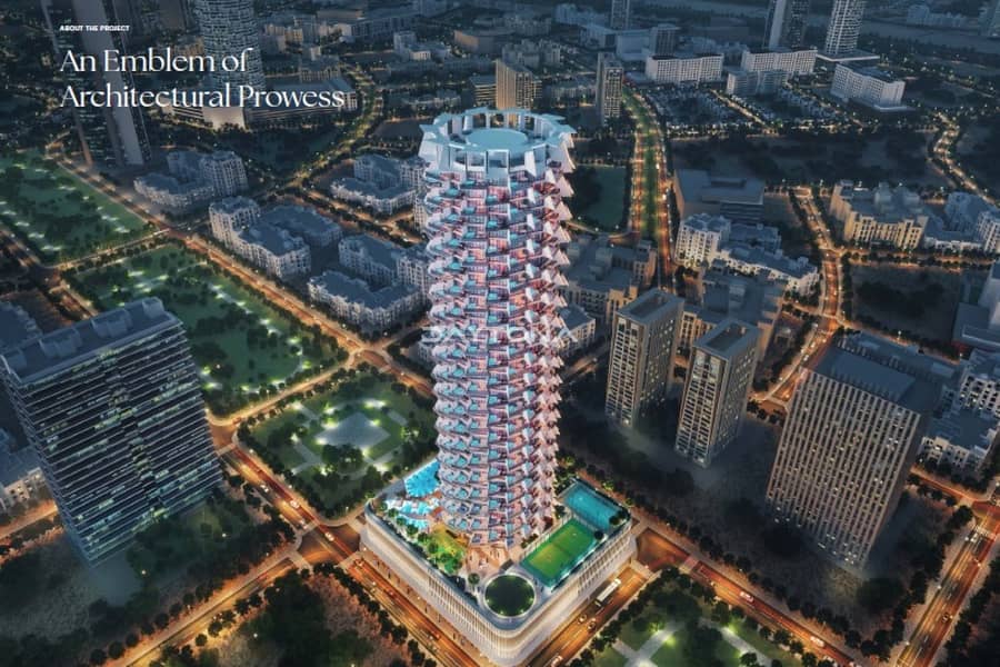 位于朱美拉环形村(JVC)，JVC第18区，宾哈蒂罗亚尔公寓 1 卧室的公寓 1465750 AED - 12077342