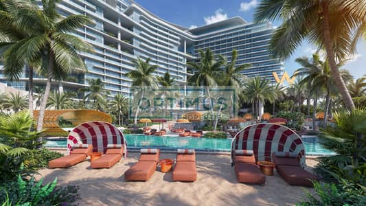 1 Bedroom Apartment for Sale in Al Marjan Island, Ras Al Khaimah - View 05-Family pool_w shade_250503. jpg