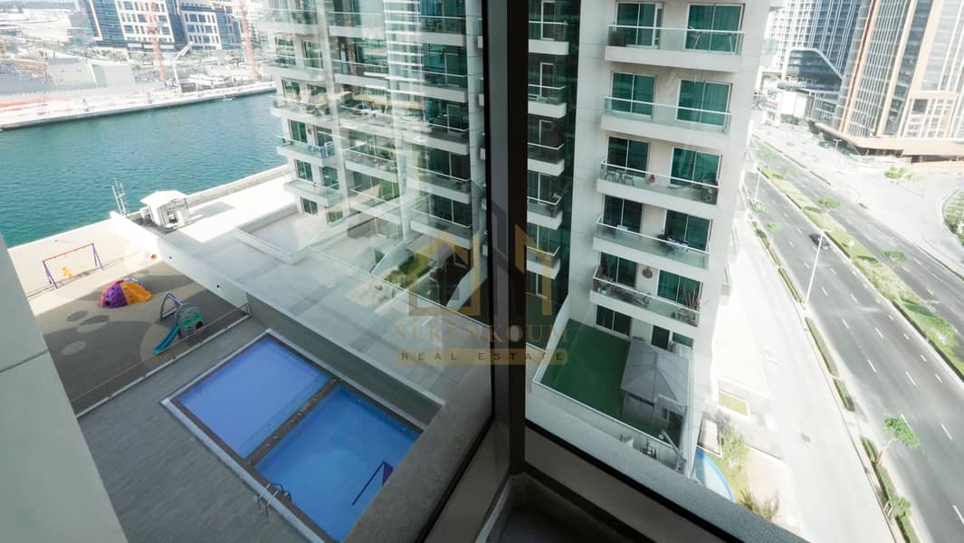 3 03 Canal and Pool View from Bedroom . JPG