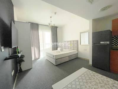 Studio for Rent in Dubai Production City (IMPZ), Dubai - 12 CHEQUES | FULLY FURNISHED| WITH BALCONY