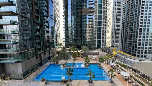 2 Bedroom Apartment for Rent in Dubai Marina, Dubai - Unfurnished for Spacious 2BR with Pool View