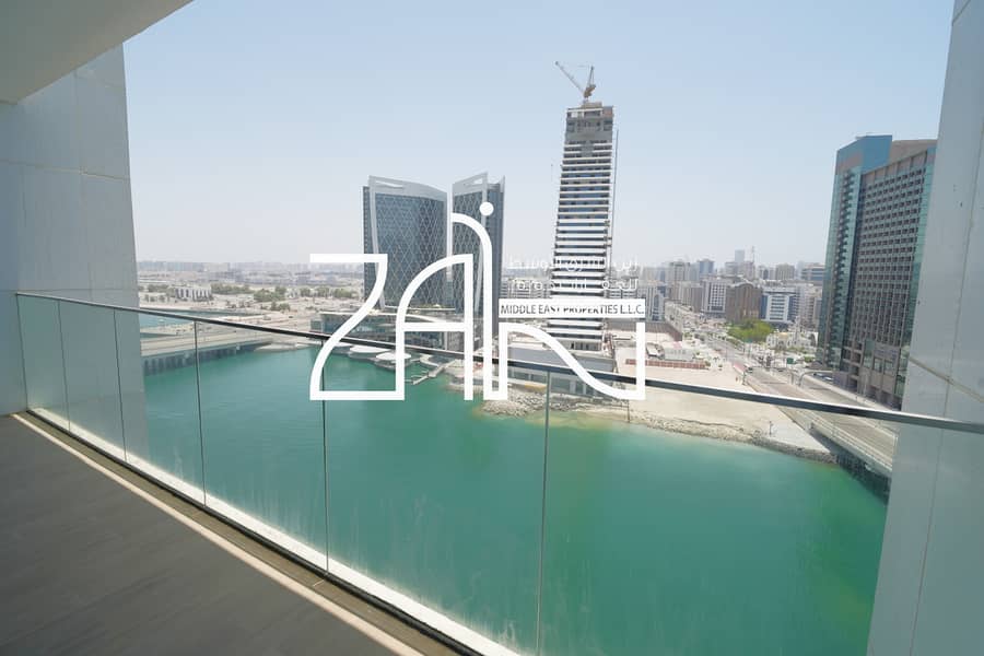 High Floor Furnished 1BR+Balcony -Full Canal View
