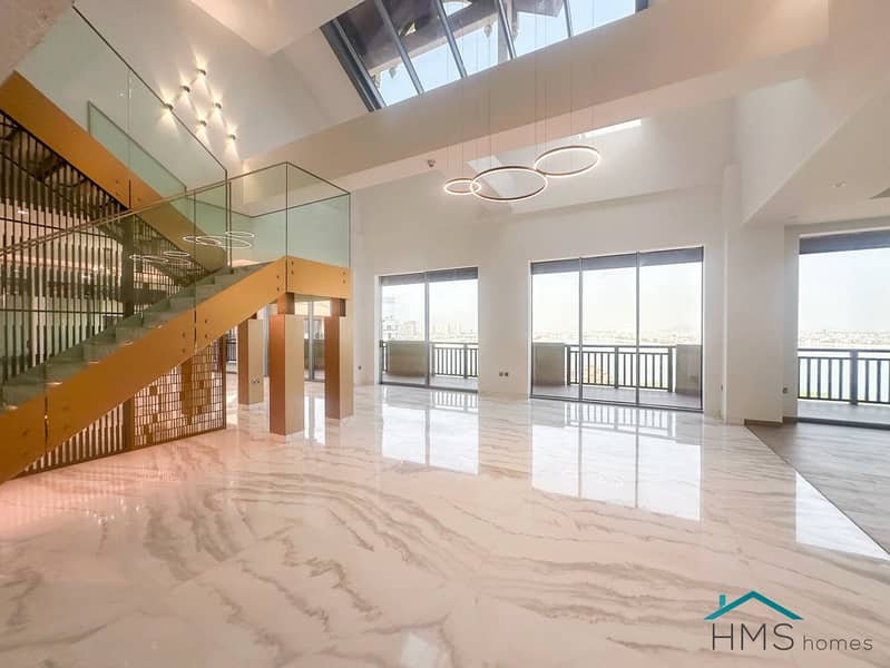 - Villa-in-the-sky duplex over 10,800 sqft -  Panoramic Arabian Gulf & Dubai-skyline views -Private show kitchen + concealed chef’s/service kitchen -Dedicated cinema (contd. . . )
