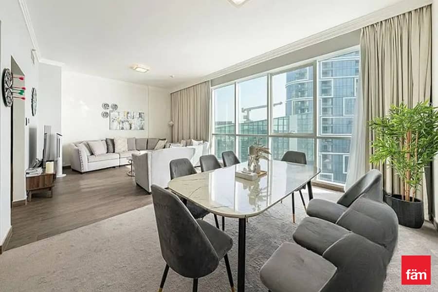 Elegant 2BR+M | Sea View | Furnished & Ready