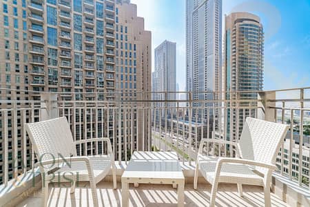 1 Bedroom Apartment for Rent in Downtown Dubai, Dubai - Furnished 1 BR with Study I Pool View I Exclusive