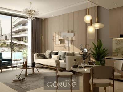 فلیٹ 1 غرفة نوم للبيع في أرجان، دبي - living 3 . jpg