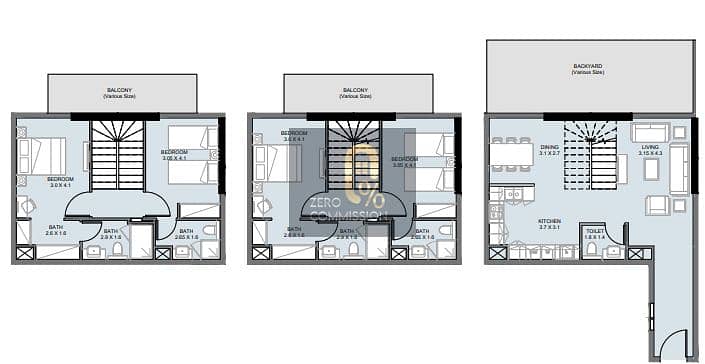 4 Plaza 2 4BHK Townhouse C. png