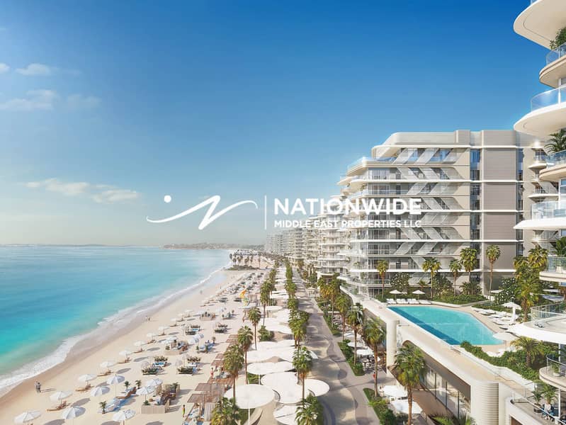 Luxurious 2BR| Beachfront| Invest Now| Sea Views