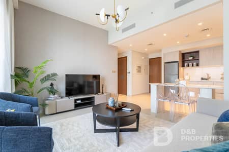 1 Bedroom Apartment for Rent in Dubai Creek Harbour, Dubai - Beach Access | Fully Furnished | Burj View