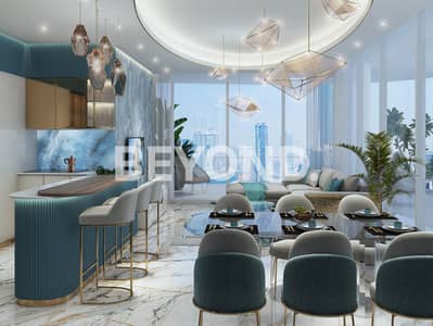 Studio for Sale in Business Bay, Dubai - 06 Простанство кухни, столовой и гостиной зон. jpg