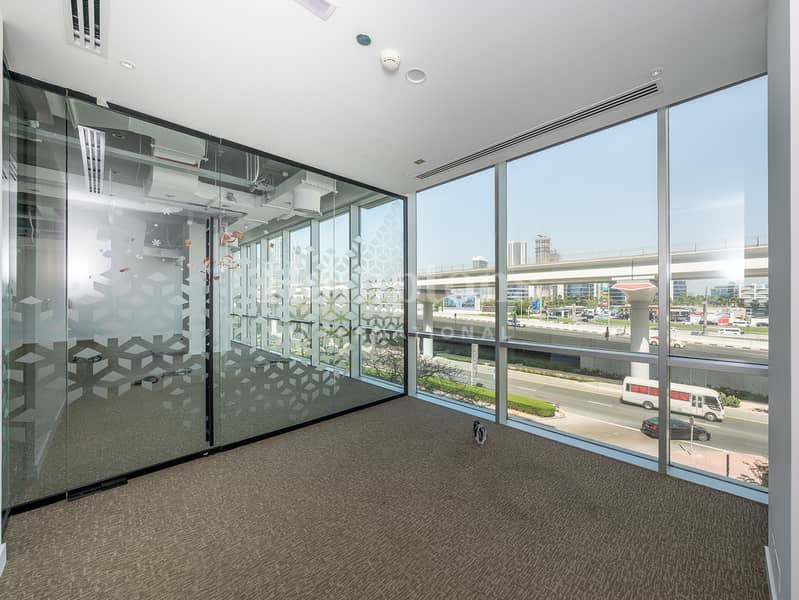 Sheikh Zayed Road | Open Layout | Fitted