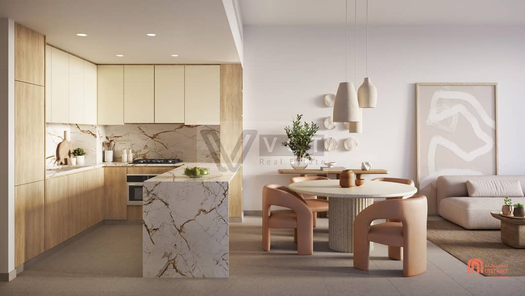 7 DISTRIKT Ghaf Woods_2BD Kitchen & Livingroom Terra_Light. jpg
