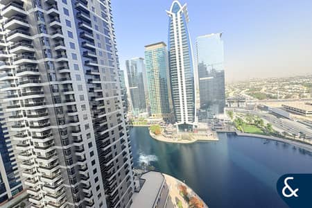 1 Bedroom Apartment for Rent in Jumeirah Lake Towers (JLT), Dubai - Lake View | Balcony Facing theWater