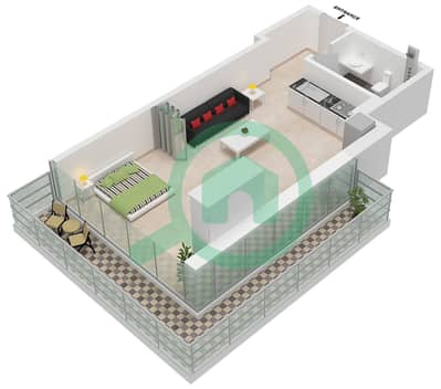 Radiant Marina Towers - 1 Bedroom Apartment Type A Floor plan