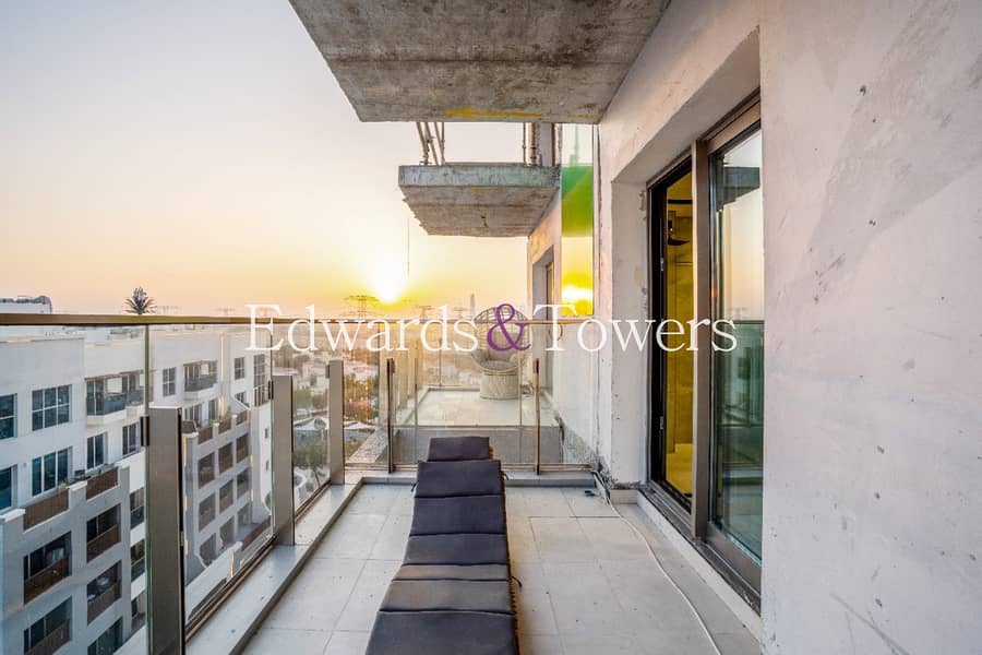 位于朱美拉三角小镇(JVT)，JVT第7区，宁静养生大厦 1 卧室的公寓 399000 AED - 12101166