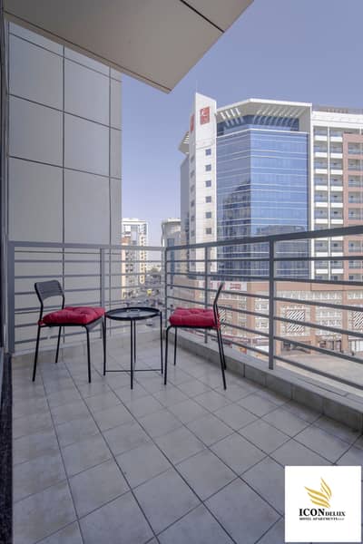 1 Bedroom Hotel Apartment for Rent in Al Barsha, Dubai - DLX SUITE 1BR BALCONY. jpg