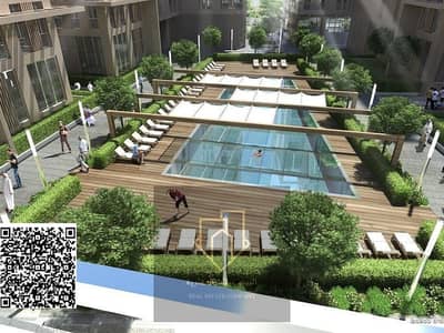 姆瓦伊莱社区， 夏尔迦 1 卧室单位待售 - 06-Neighborhood-Cluster-B-Balcony-View. jpg