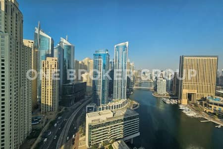 1 Bedroom Flat for Rent in Dubai Marina, Dubai - Chic Apartment with Full Marina Views, Upgraded
